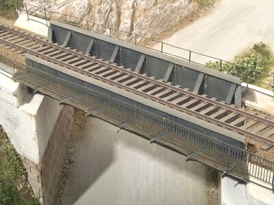 Stahlträgerbrücke eingleisig